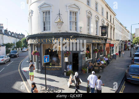 Die Gloucester Arms Pub in Royal Borough of Kensington und Chelsea und der City of Westminster größere Central London