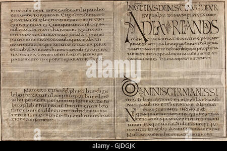 Nouveau traitC3A9 de Diplomatique - oC3B9 Maisteig prüfen, Les Fondemens de cet Art - auf C3A9tablit des rC3A8gles Sur le Eingebung des Titres, et Maisteig aussetzen Historiquement Les caractC3A8res des Bulles Pontificales Stockfoto