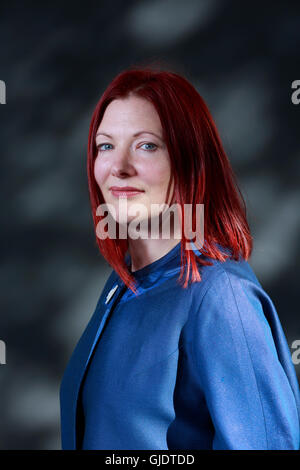 Edinburgh, UK. 15. August 2016. Edinburgh International Book Festival 3. Tag. Edinburgh International Book Festival statt in Charlotte Square Gardens. Edinburgh. Abgebildeten Tiffany Jenkins. Pako Mera/Alamy Live-Nachrichten Stockfoto