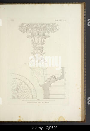 L ' Architettura Antica Descritta e Dimostrata Coi Neapolitaner - Oper Divisa in Tre Zuständigkeitskonflikt Risguardanti la Storia, la Teorica e le Institutskonferenz Dell' Architettura Egiziana, Greca e Romana (1830) Stockfoto