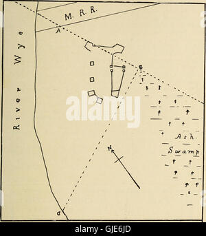 Noten von Seiten des Huron Dörfer in der Gemeinde von Tiny, Simcoe County und angrenzenden Bauteilen. Im Hinblick auf die Identifizierung dieser Dörfer besucht und beschrieben von Champlain vorbereitet und die Stockfoto