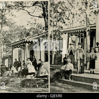 Dieses Buch, *The Photographic History of the Civil war*, enthält Tausende von Fotografien, die den Amerikanischen Bürgerkrieg (1861–1865) dokumentieren. Es enthält Bilder von Schlachten, Soldaten und Schlüsselereignissen, begleitet von maßgeblichen Texten. Stockfoto