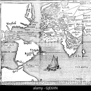 Die wichtigsten Navigationen, Reisen, Traffiques und Entdeckungen von der englischen Nation gemacht durch Meer oder Überland auf der remote Anzeige am weitesten entfernten Ecken der Erde zu irgendeinem Zeitpunkt innerhalb der Kompass Stockfoto