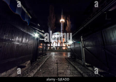 Sarajevo, die Hauptstadt von Bosnien und Herzegowina stolz City von östlicher und westlicher Kultur und Religionen. Stockfoto