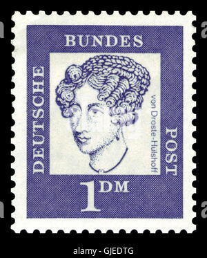 DBP 1961 361 Annette von Droste-Hülshoff Stockfoto