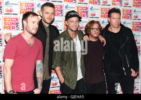 OneRepublic bei Key 103 Sommer leben. Stockfoto