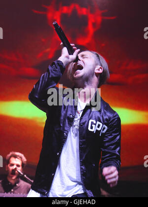 OneRepublic bei Key 103 Sommer leben. Stockfoto