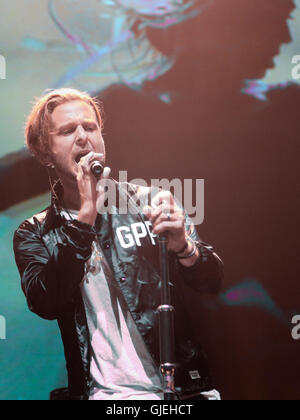 OneRepublic bei Key 103 Sommer leben. Stockfoto