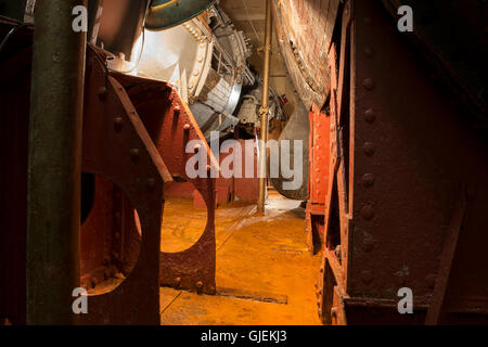 Im Maschinenraum der HMS Caroline, im Titanic Quarter, Belfast Stockfoto