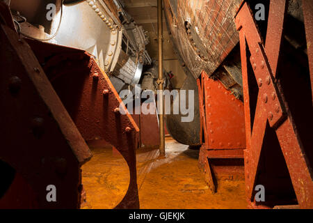 Im Maschinenraum der HMS Caroline, im Titanic Quarter, Belfast Stockfoto