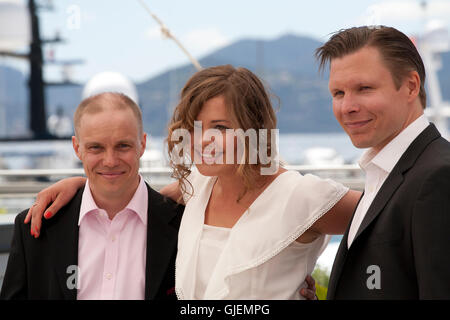 Schauspieler Jarkko Lahti, Oona Airola und Eero Milonoff der glücklichste Tag In das Leben von Olli Maki Film Foto rufen Sie 2016 Stockfoto