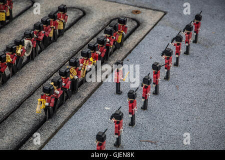 LEGO-Version von London und Horseguards Parade im Legoland Windsor Stockfoto