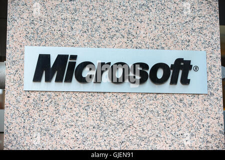 Microsoft Office in der Innenstadt von Ottawa, Ontario, am 11. August 2016. Stockfoto