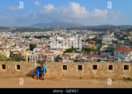 Rethymnon-Stadt Griechenland Blick von Franzensfeste Festung Wahrzeichen Stockfoto