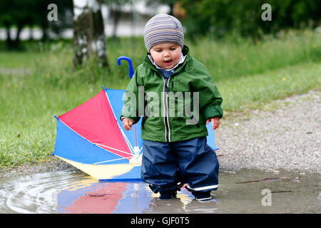 Regentag im Frühjahr Stockfoto