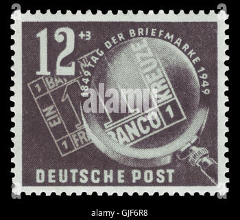 DDR 1949 245-Tag der Briefmarke Stockfoto