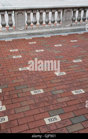 Ziegel und Fertiger Programm, Herbert Hall, United States Military Academy West Point, NY, USA Stockfoto