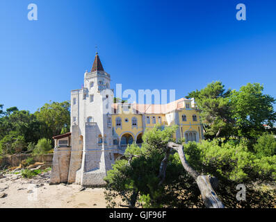 Museu Condes de Castro Guimarães in Cascais in Cascais, eine portugiesische Stadt 30 km westlich von Lissabon. Stockfoto