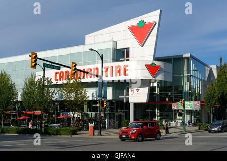 Canadian Tire Store auf Cambie Street in Vancouver, British Columbia, Kanada Stockfoto