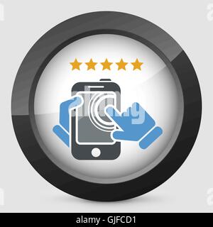 Smartphone-Symbol. Die am besten bewerteten. Stock Vektor