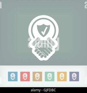 Besten Schutz-Service-Symbol Stock Vektor