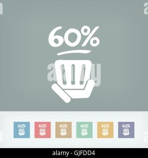 Bezeichnungssymbol Rabatt Stock Vektor