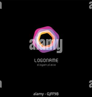 Isolierte abstrakte Polygon-Vektor-Logo. Geometrie-Symbol. Mechaniker-Ausrüstung. Stock Vektor