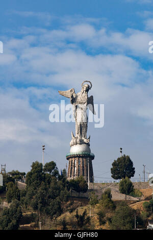 Die Jungfrau von Quito in Quito, Ecuador. Stockfoto