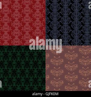 Muster-Kollektion, flachen Stil. Digitale Vektor-Bild Stock Vektor
