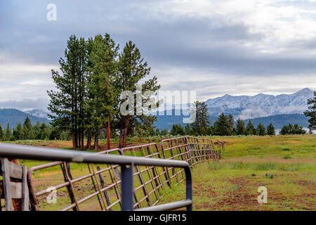 Ein Blick auf die Elkhorns aus der Elkhorn fahren Scenic Byway Stockfoto