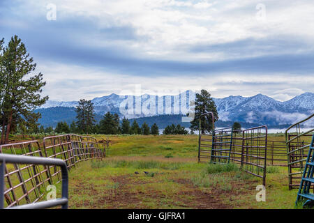 Ein Blick auf die Elkhorns aus der Elkhorn fahren Scenic Byway Stockfoto