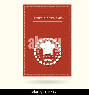 Menü-Abdeckung für Restaurant-kreative Vektor-Design-illustration Stock Vektor