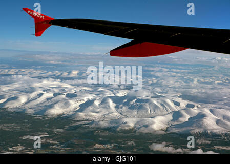 Die schneebedeckte Cairngorm Mountains aus Speyside im Invernesshire in Aberdeenshire.  SCO 11.148. Stockfoto