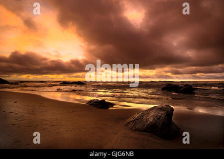 Rotes Meer und roter sand Stockfoto