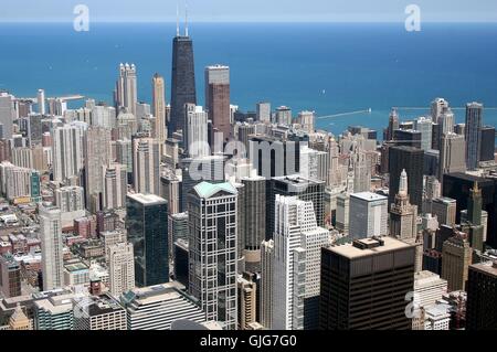 Chicago - von oben Stockfoto