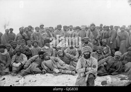 Eine Gruppe von harter Arbeit Sträflinge in Sibirien, Russland Stockfoto