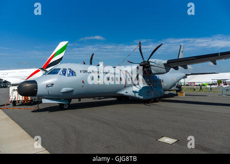 Twin-Turboprop Seefernaufklärer CASA C-295 Persuader. Portugiesische Luftwaffe. Stockfoto