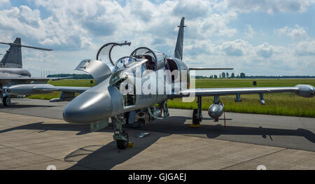 Militär Advanced Light Combat Aircraft Aero L-159 ALCA. Tschechische Luftwaffe. Stockfoto