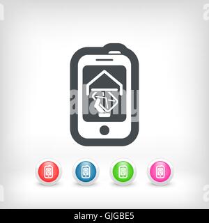 Smartphone-Mail-Symbol Stock Vektor