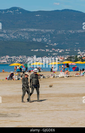 Bucht von Soline in Insel Krk, Kroatien Stockfoto