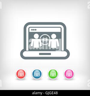 Web-sharing-Symbol Stock Vektor