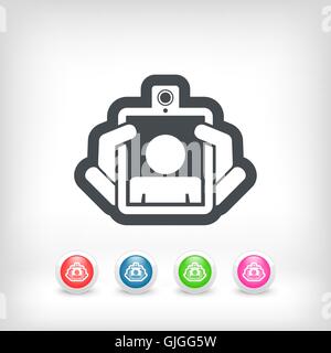 Webcam-Tablet-Symbol Stock Vektor