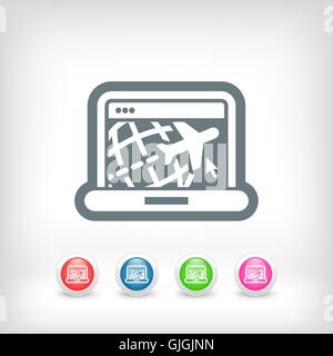 Illustration des Reise-Web-Agentur-icon Stock Vektor