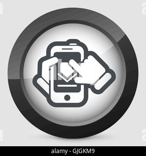 Smartphone-Symbol herunterladen Stock Vektor