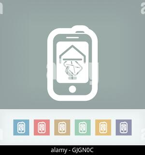 Smartphone-Mail-Symbol Stock Vektor