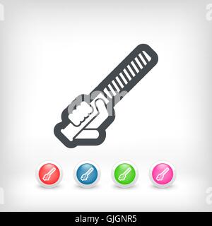 Raspel-Symbol Stock Vektor