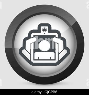 Webcam-Tablet-Symbol Stock Vektor