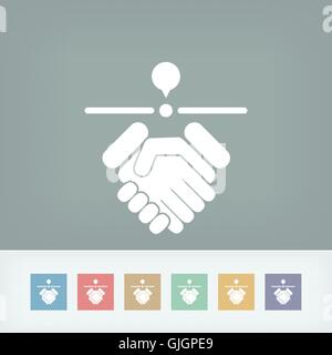 Stimmen Standort-Symbol Stock Vektor