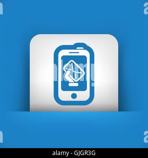 Smartphone-Mail-Symbol Stock Vektor