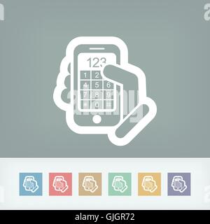 Rufen Sie Telefon-Symbol Stock Vektor